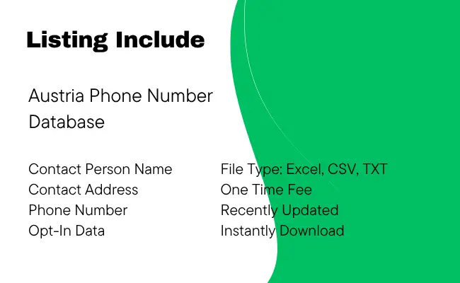 Austria Phone Number Database